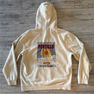 Marine Layer Portillo Beige Hoodie Size Large